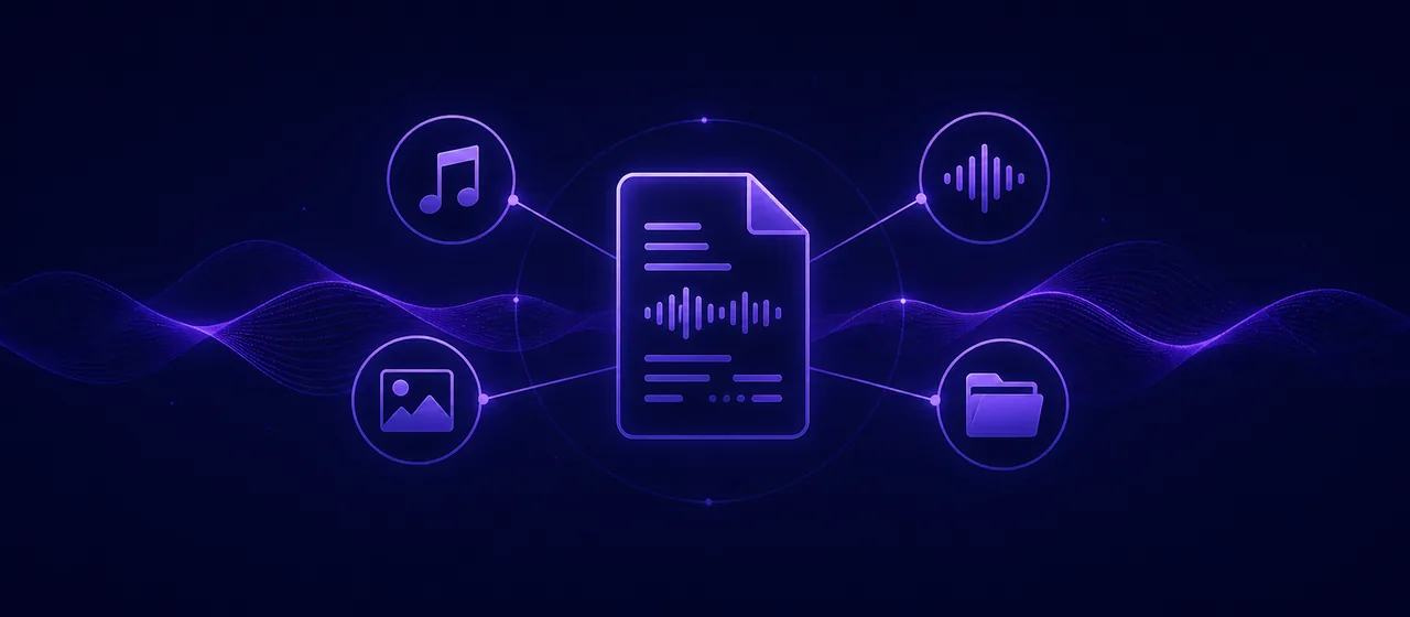 Sistema de biblioteca de música de producción que conecta cue sheets, audio, portadas y carpetas.